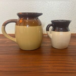 Lot of Two Ceramic Pitchers